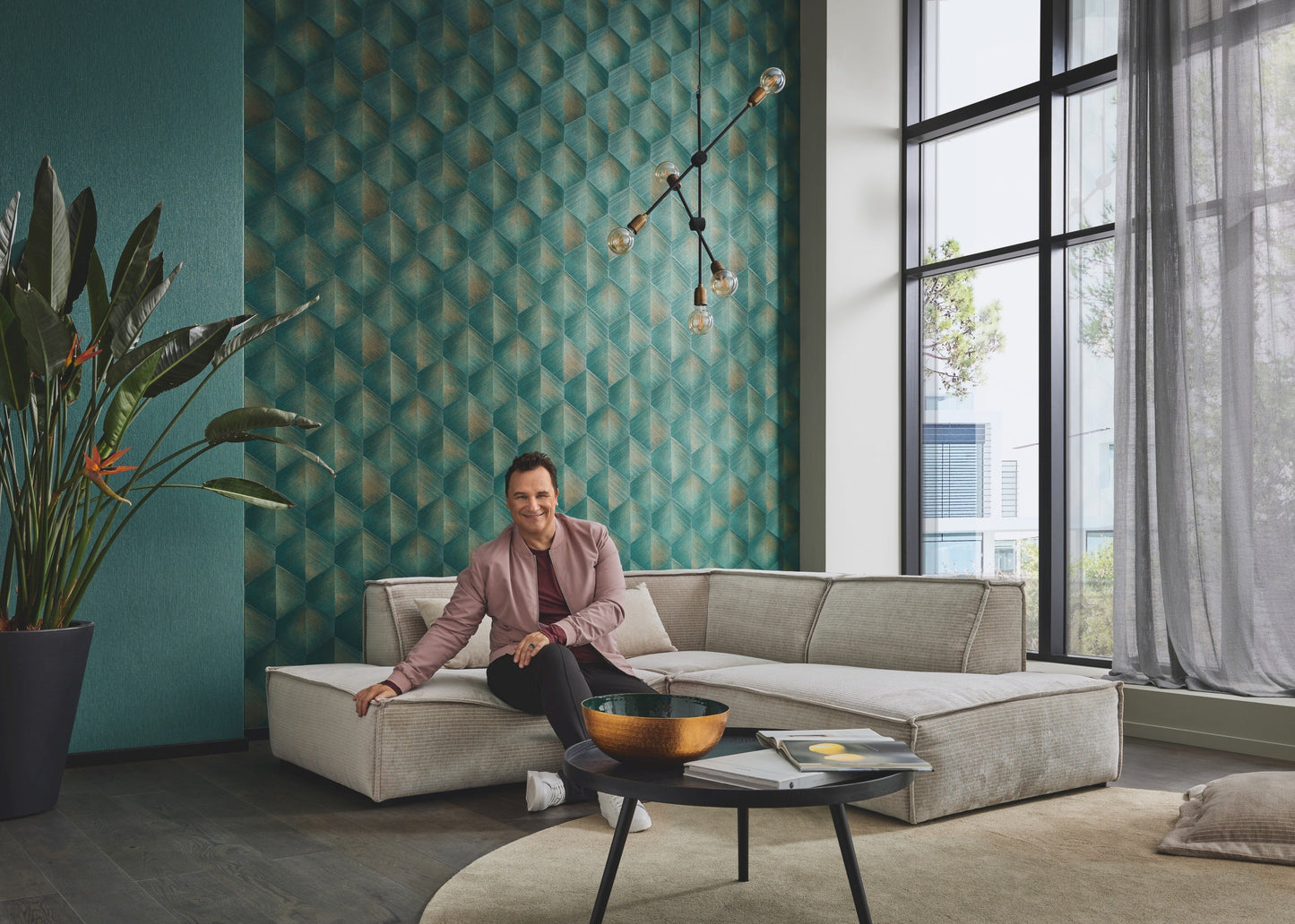 Turquoise Grafisch - ER19-0370 - Image4 - Fashion for Walls 4 - 1037019