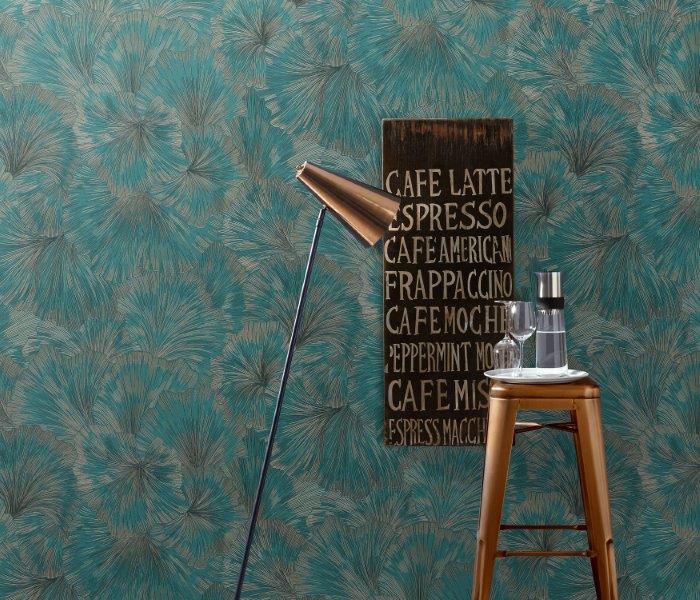 Turquoise Botanisch - ER19-0373 - Image2 - Fashion for Walls 4 - 1037319
