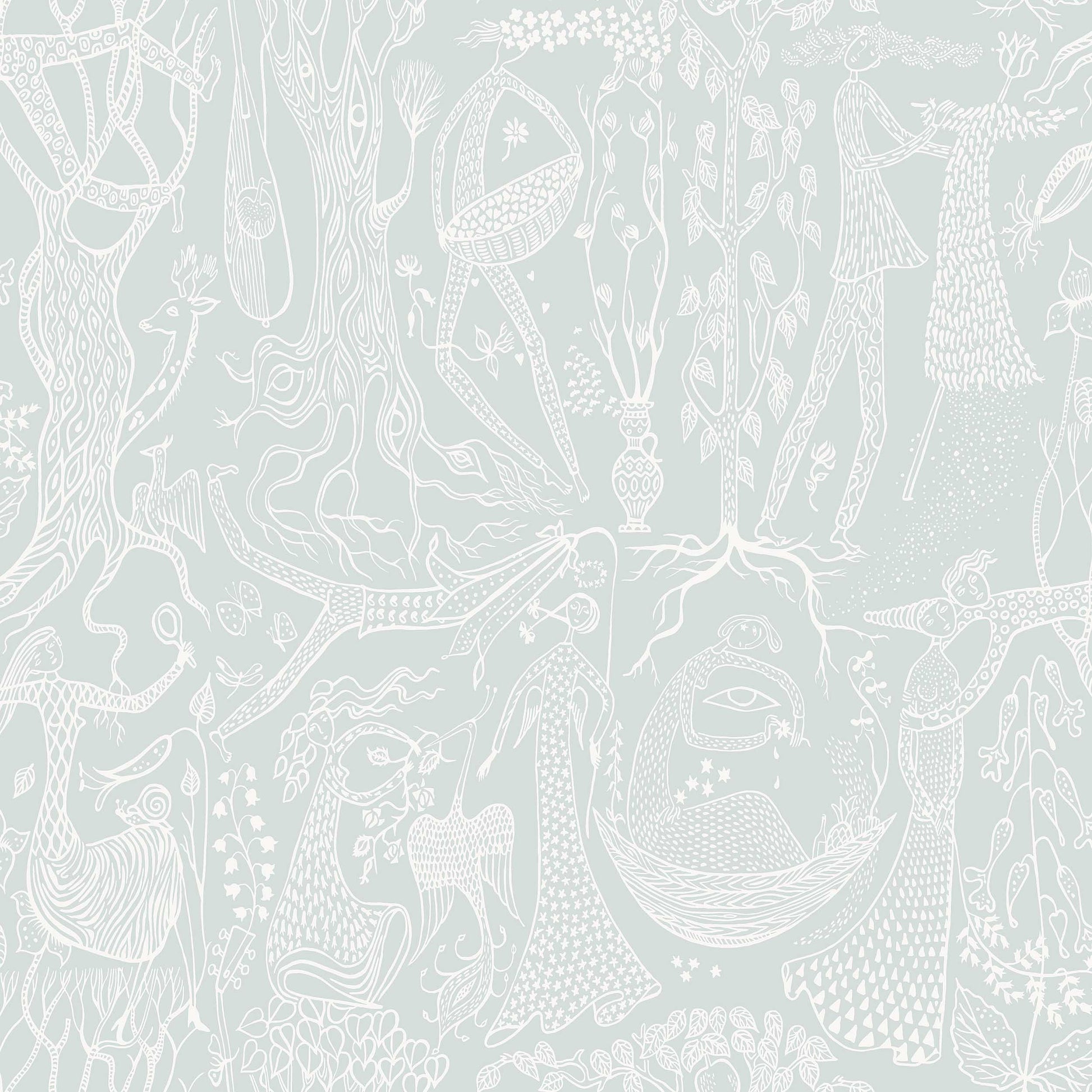 Groen Toile de Jouy - BS61-0117 - Image1 - Scandinavian Designers - 1761