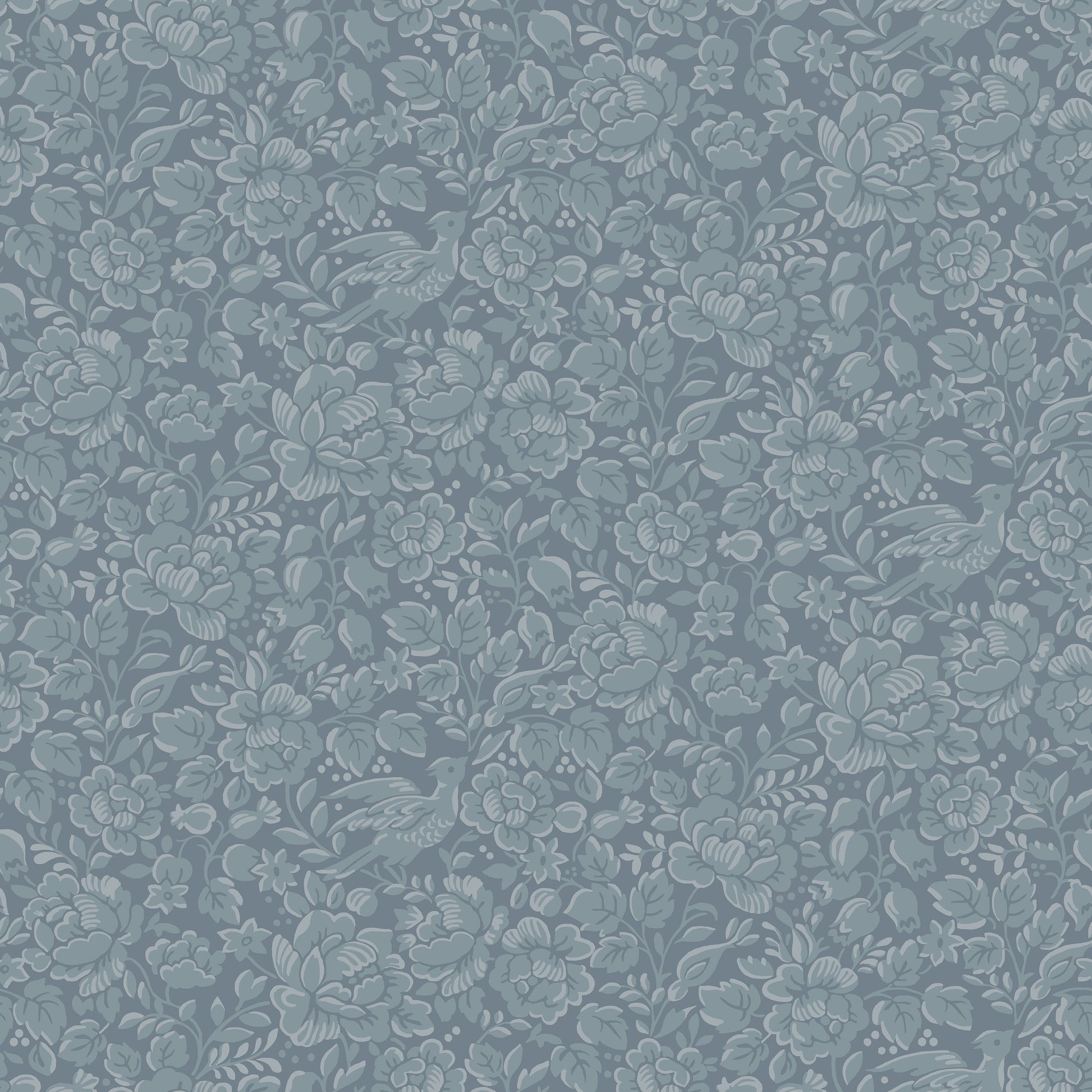 Blauw Klassiek - DU03-0678 - Image1 - Blommor & Blad - 678-03