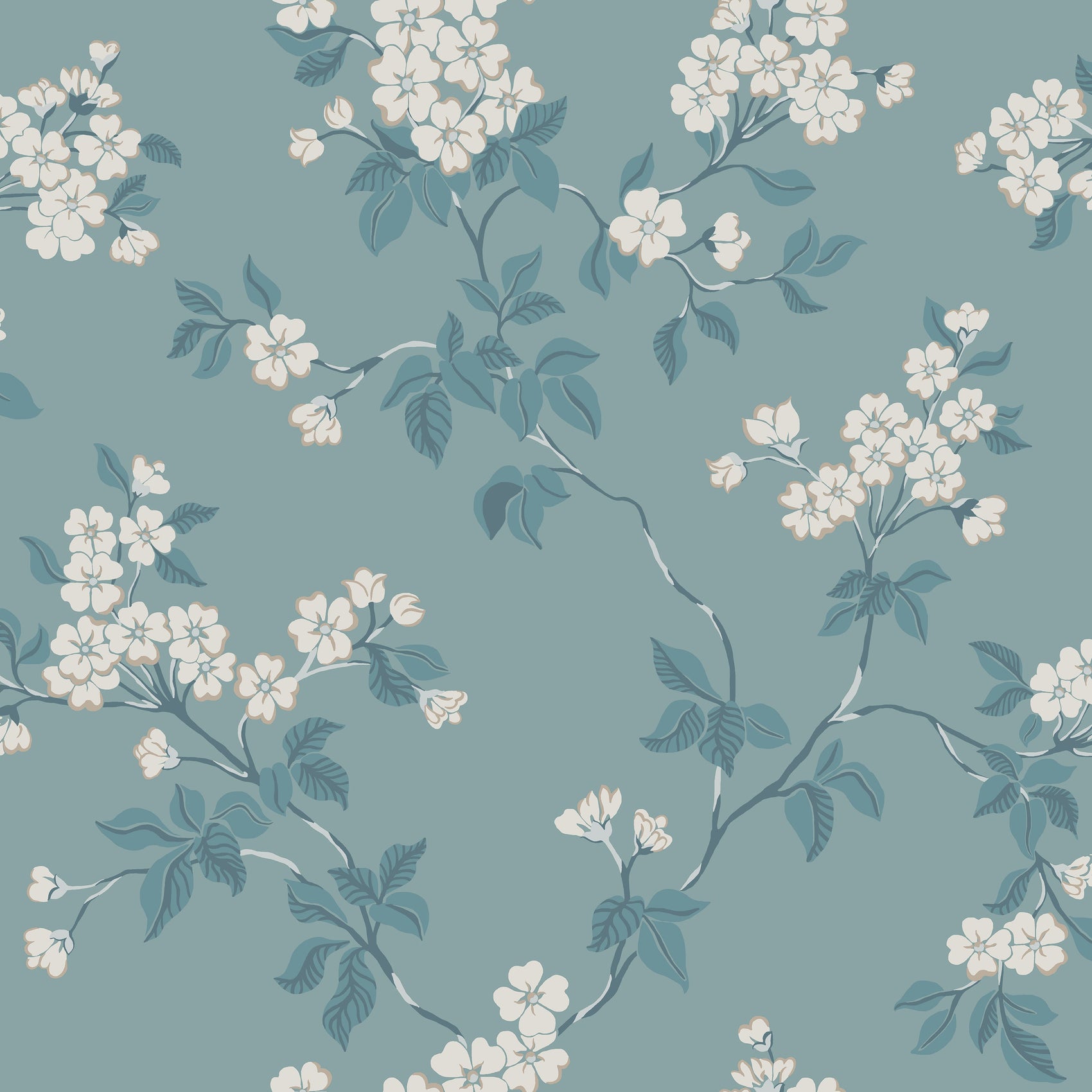 Blauw Botanisch - DU03-0679 - Image1 - Blommor & Blad - 679-03