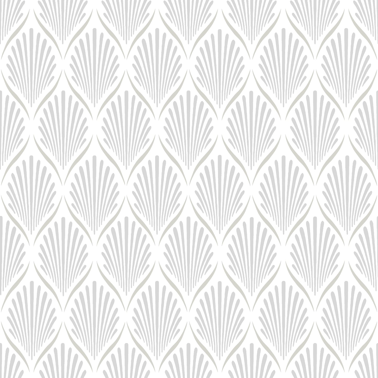 Wit Art Deco - DU01-0681 - Image1 - Blommor & Blad - 681-01