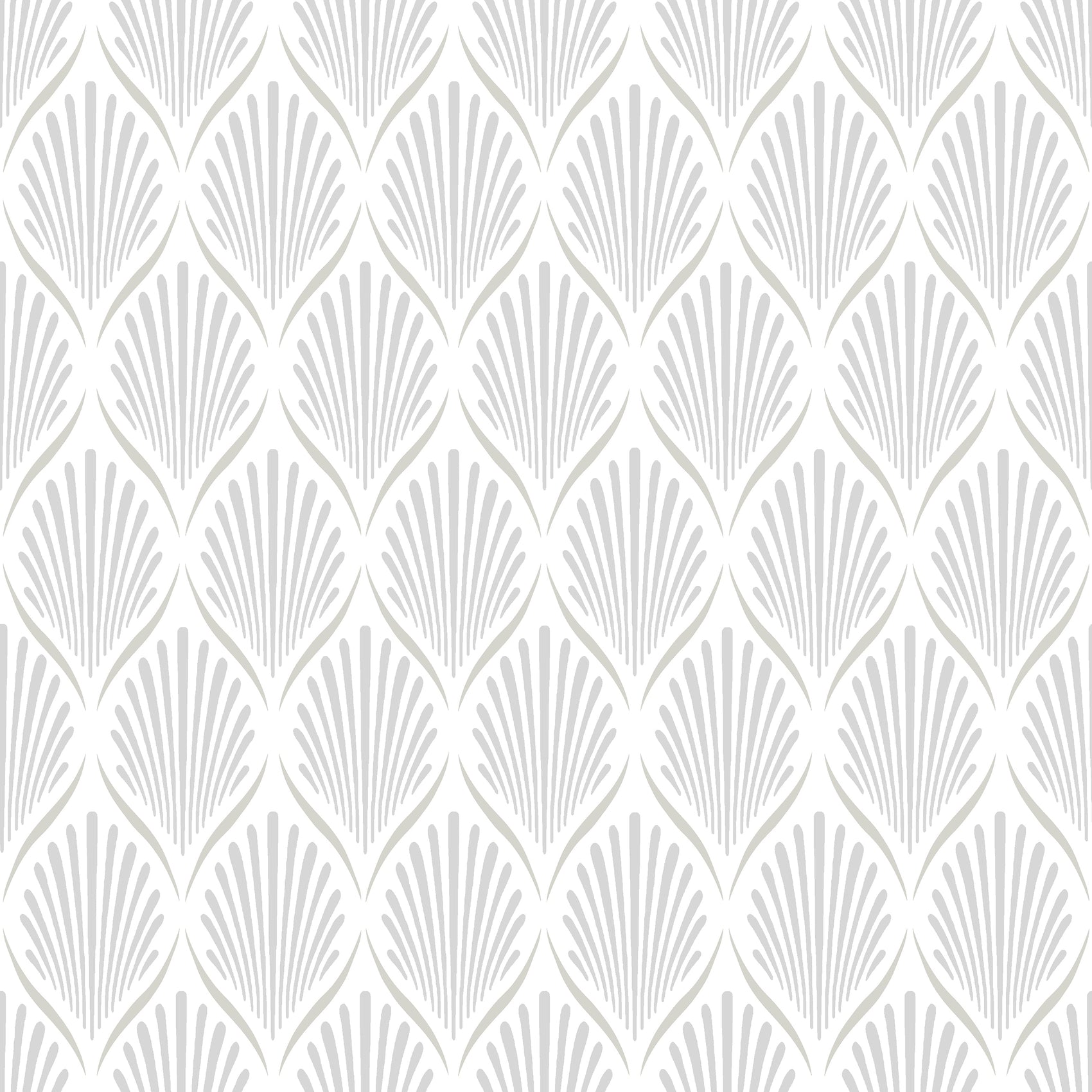 Wit Art Deco - DU01-0681 - Image1 - Blommor & Blad - 681-01