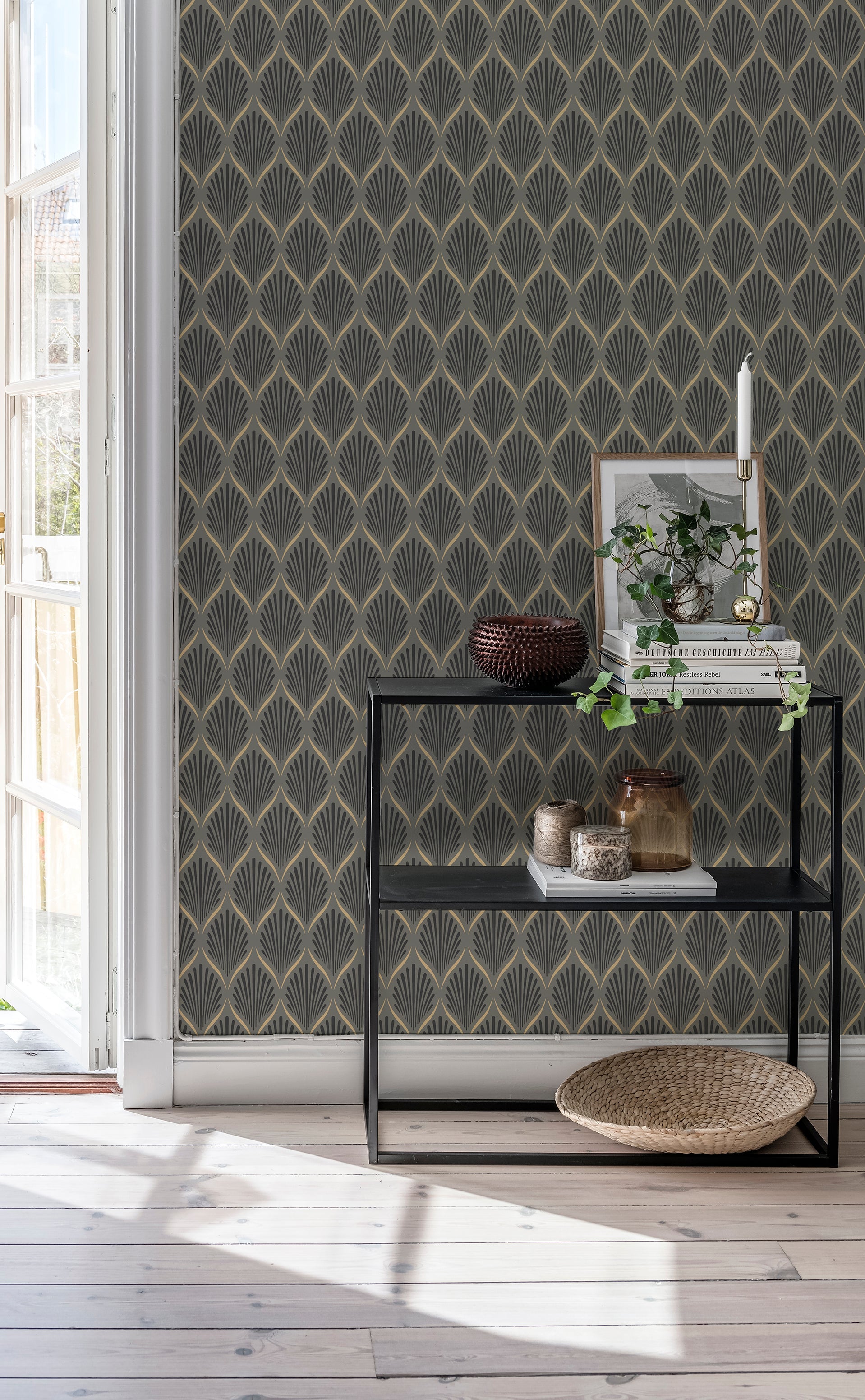 Grijs Art Deco - DU04-0681 - Image2 - Blommor & Blad - 681-04