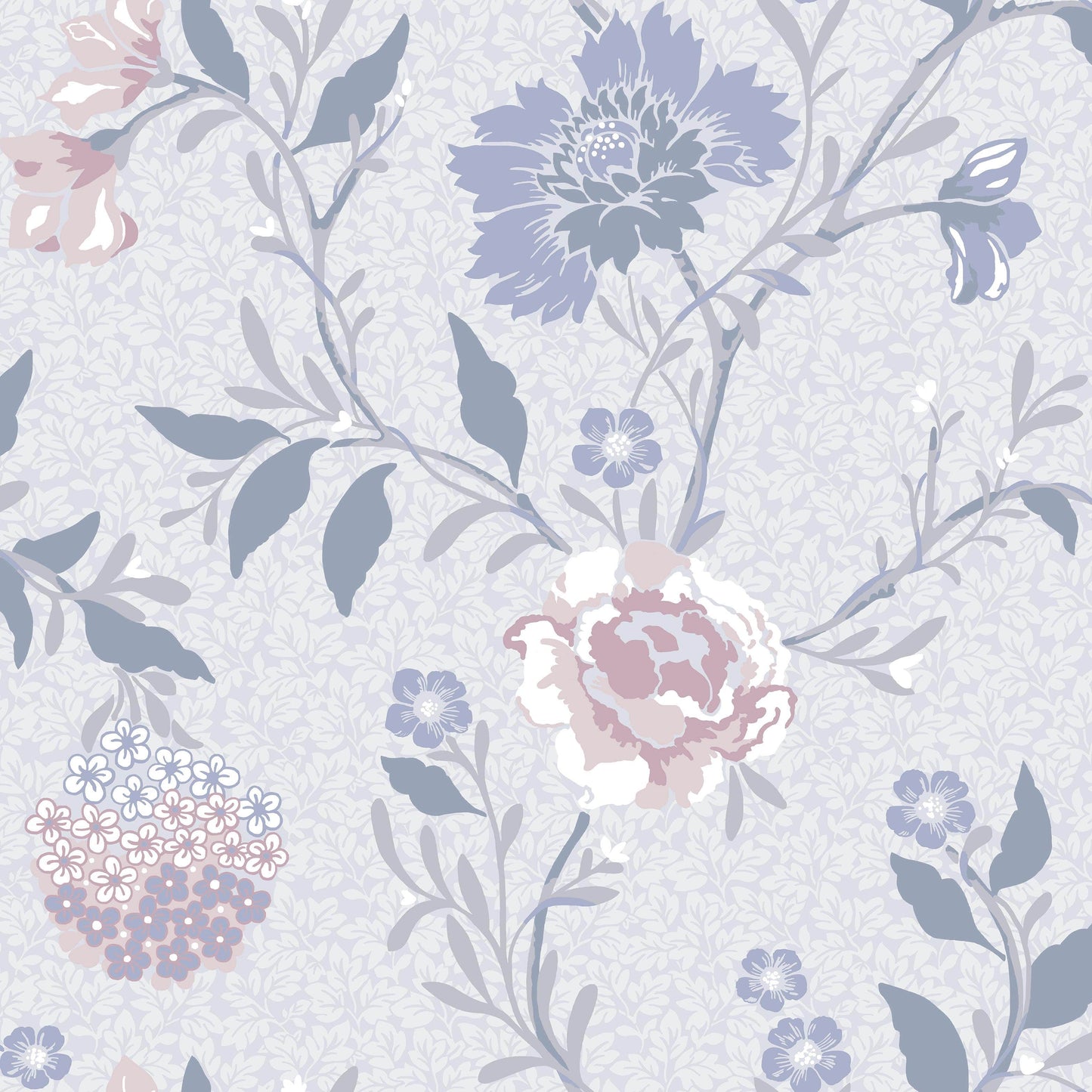 Blauw Botanisch - DU01-0683 - Image1 - Blommor & Blad - 683-01