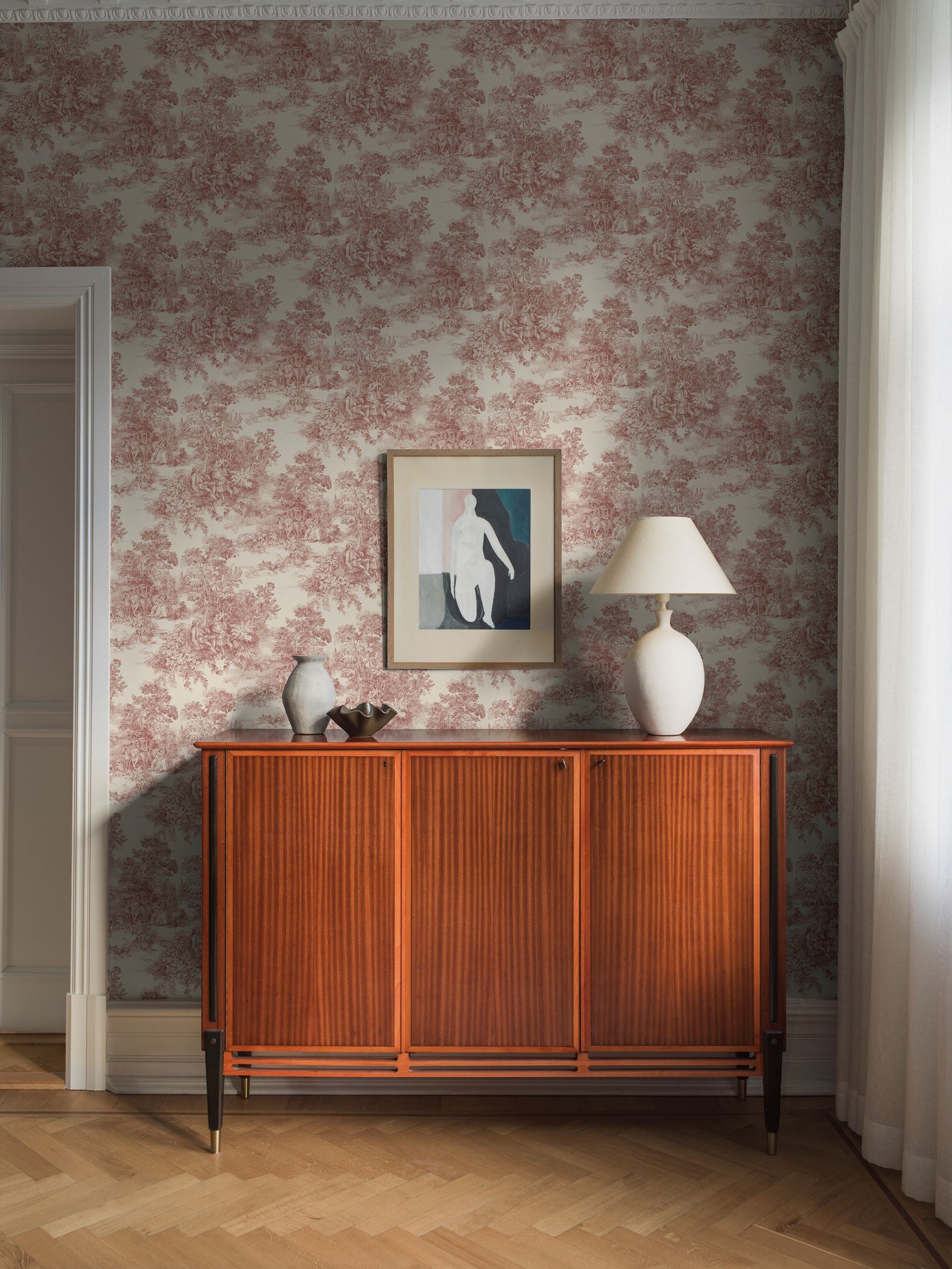 Rood Toile de Jouy - BS68-0177 - Image2 - Adorn - 7768