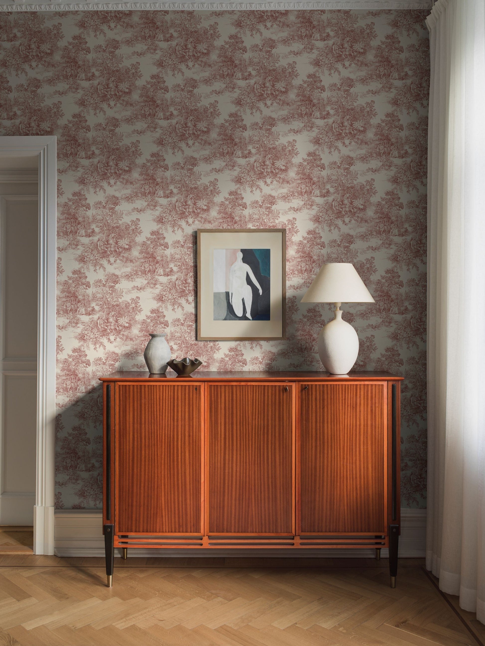 Rood Toile de Jouy - BS68-0177 - Image2 - Adorn - 7768