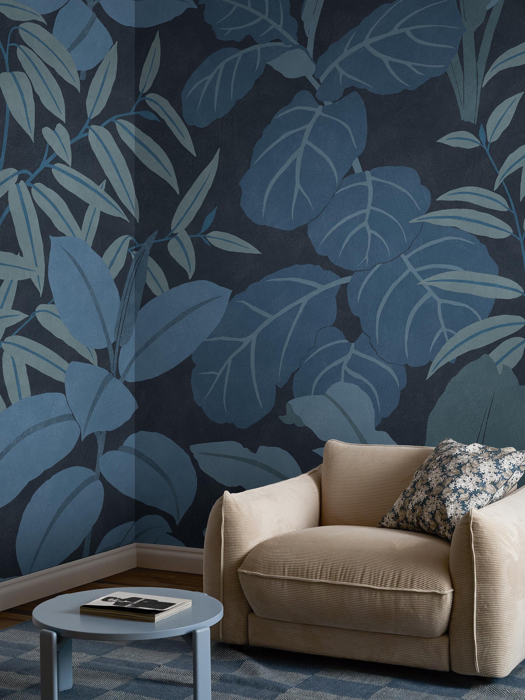 Grote Bladeren Blauw BS4W-2962