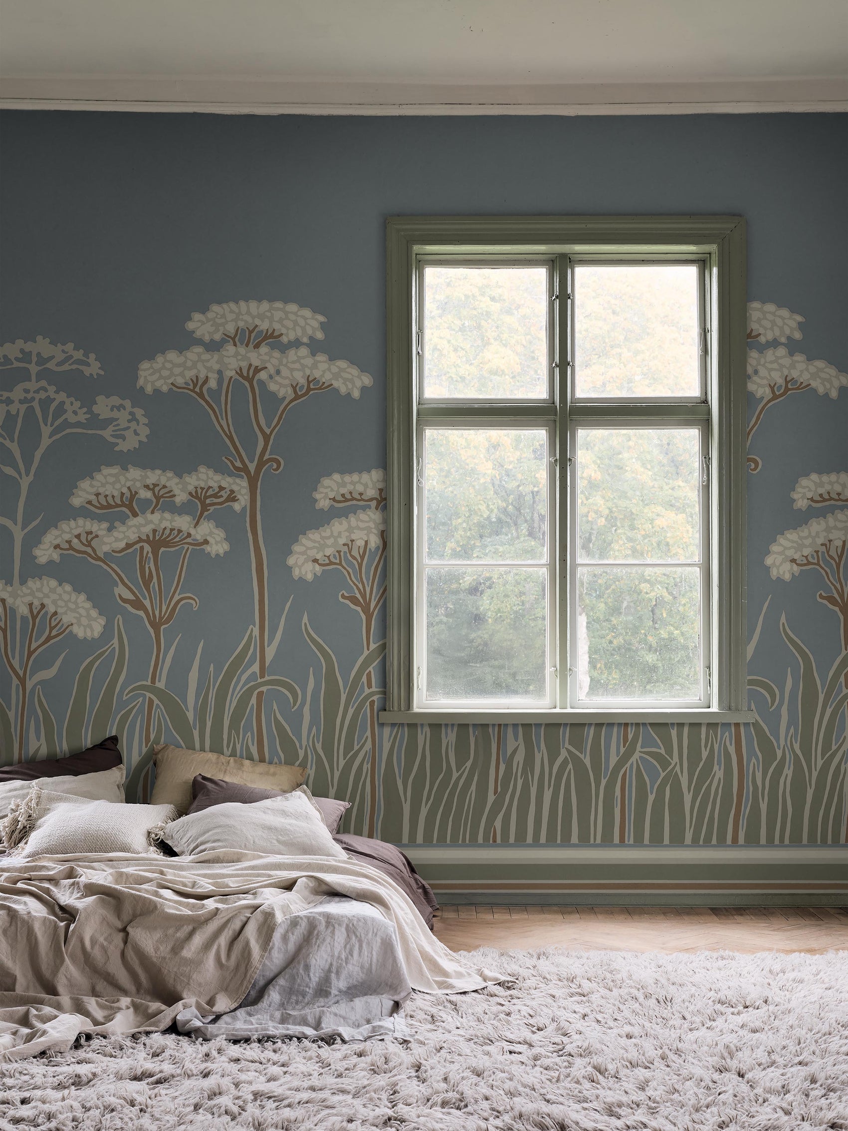 Achillée Art Nouveau Blauw BS1W-2969