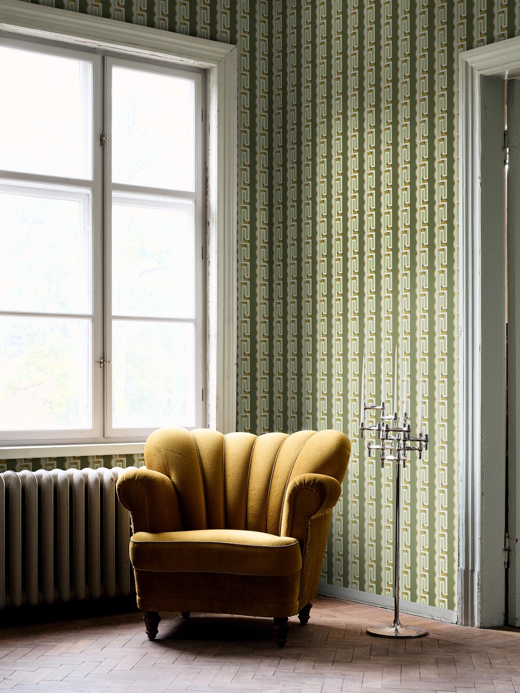 Rayure Méandre Groen BS7W-2969