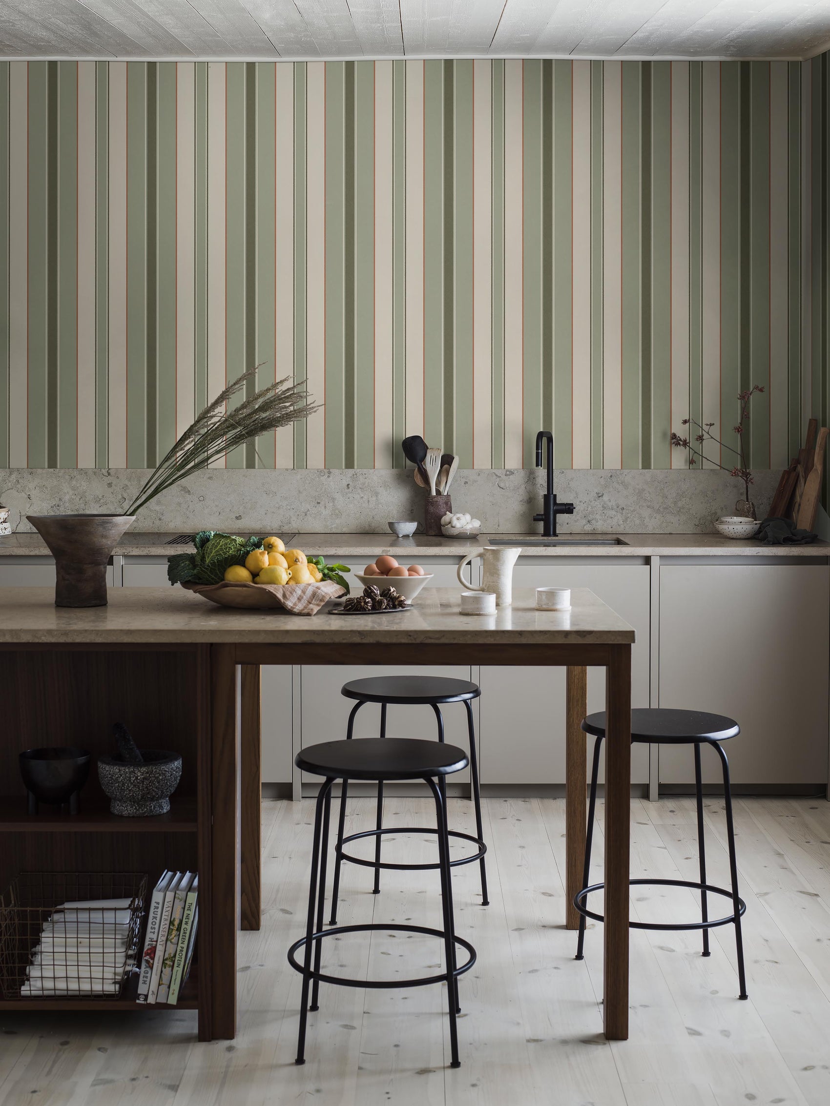 Stockholm Streep Groen BS1W-2979