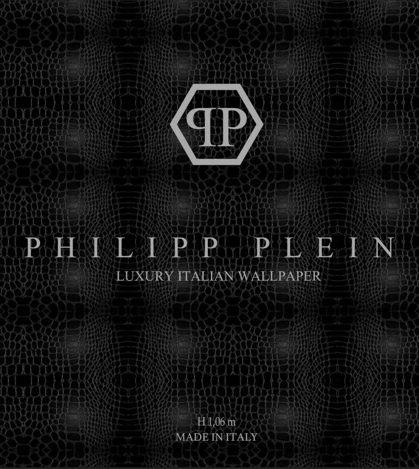ZM31-0081 - Zwart Panterprint Vinylbehang - Philipp Plein 2